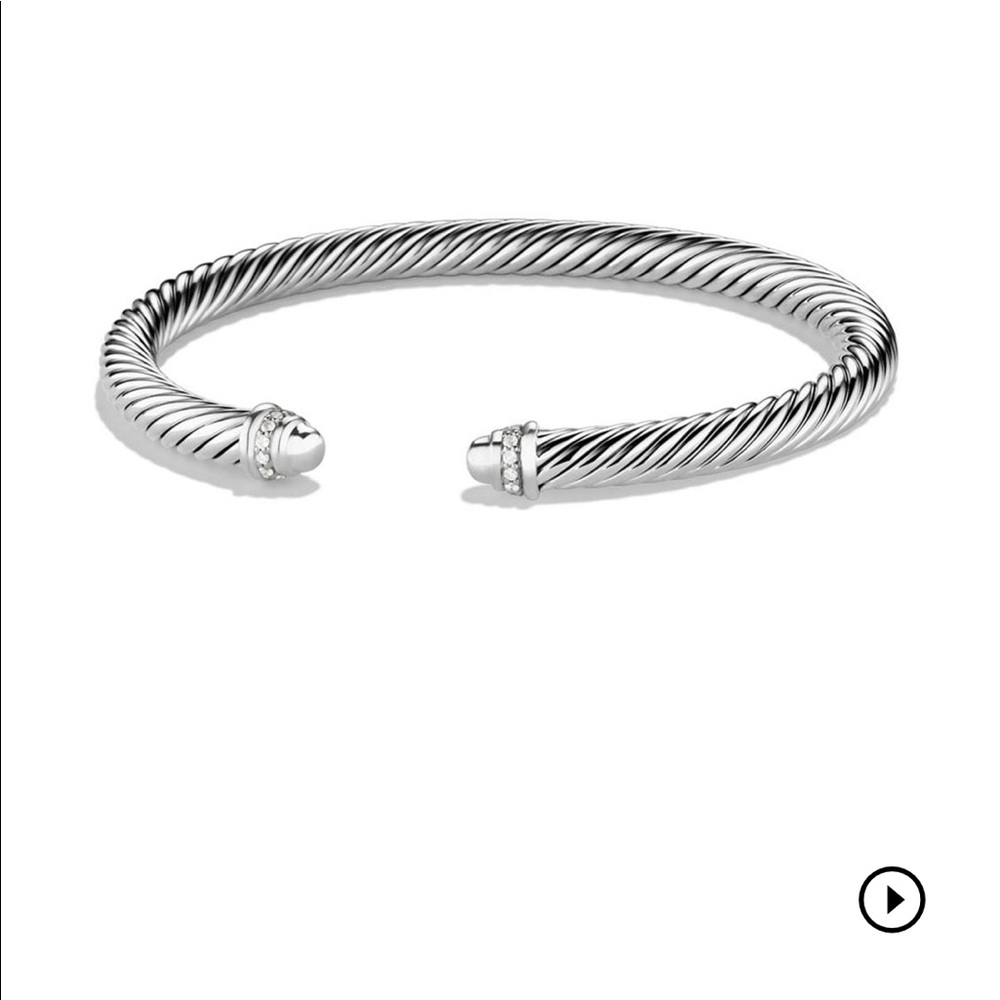 Medium - David Yurman Cable with pave diamonds